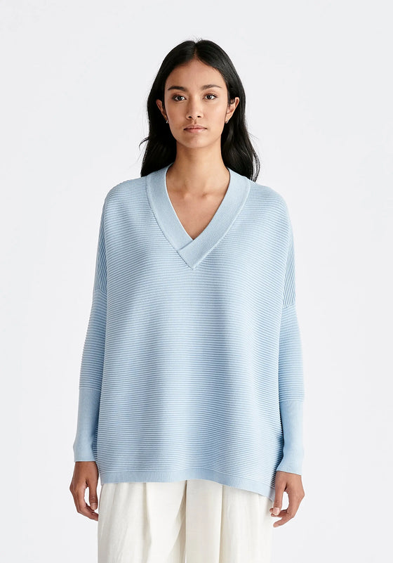 Paisie V-Neck Ribbed Jumper Paisie