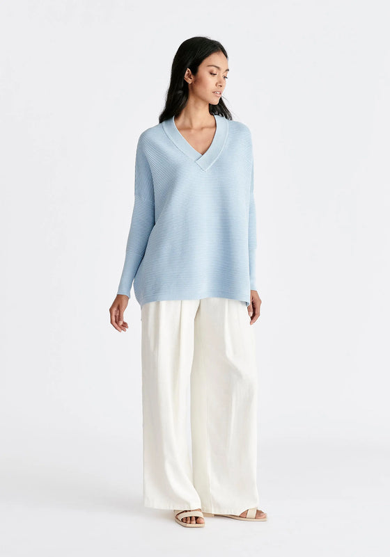 Paisie V-Neck Ribbed Jumper Paisie