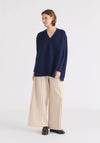 Paisie V-Neck Ribbed Jumper Paisie