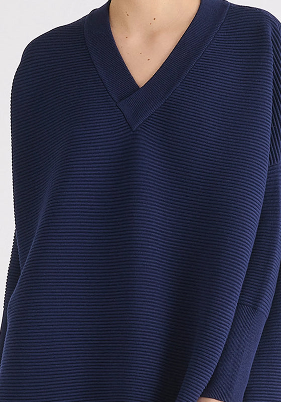 Paisie V-Neck Ribbed Jumper Paisie