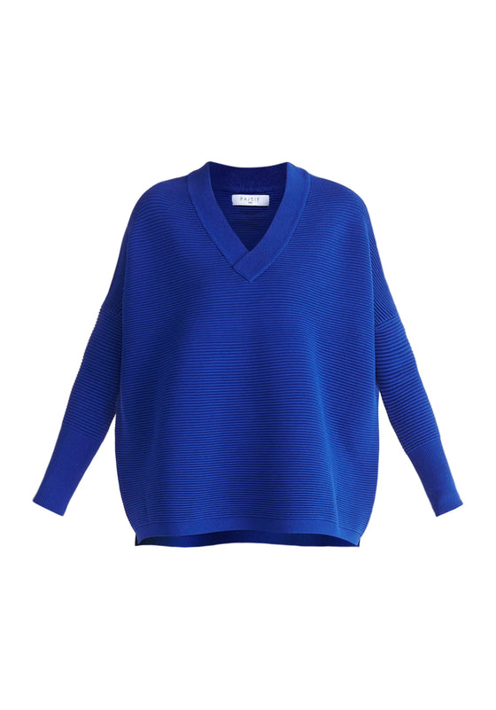 Paisie V-Neck Ribbed Jumper Paisie