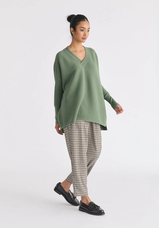 Paisie V-Neck Ribbed Jumper Paisie