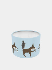  Pale Blue With Foxy the Fox Design 30cm Lampshade Long Studio Design