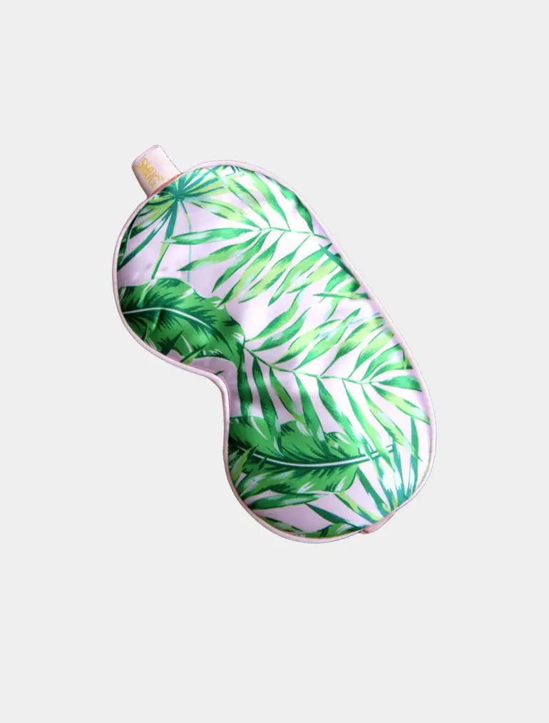 Palm Print Satin Sleep Mask SMUG