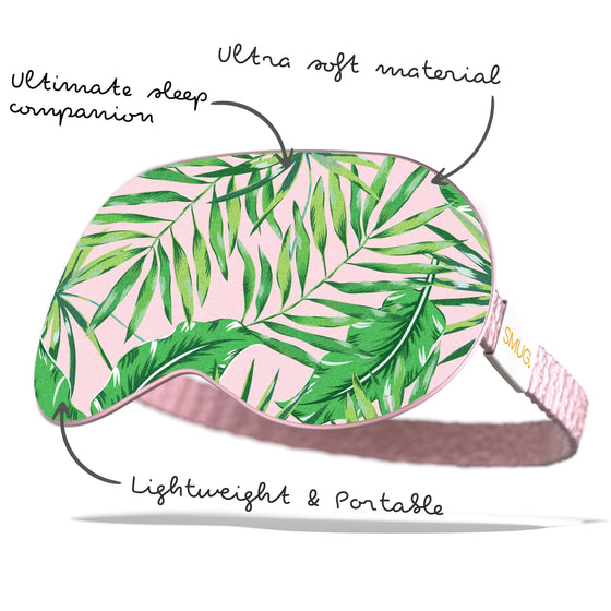 Palm Print Satin Sleep Mask SMUG