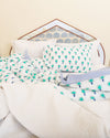 Turquoise Palm Tree Bedding Set