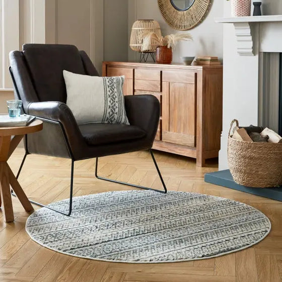 Parker Round Rug Dunelm