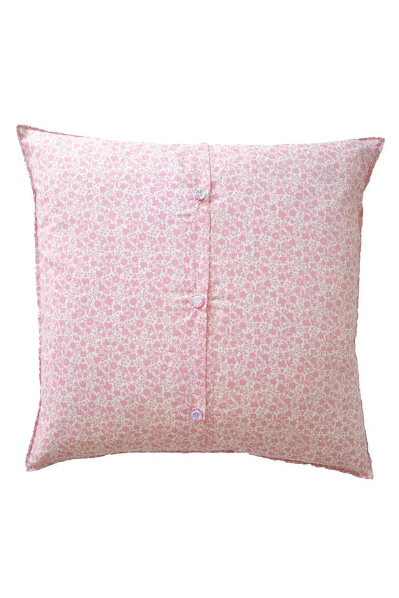 Patchwork Cushion Made With Pink Liberty Fabric Coco & Wolf