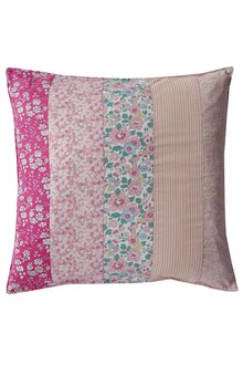  Patchwork Cushion Made With Striped Liberty Fabric Coco & Wolf