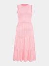 Paula Gingham Cotton Knitted Maxi Dress - Light Pink Cara & The Sky