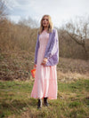 Paula Gingham Cotton Knitted Maxi Dress - Light Pink Cara & The Sky