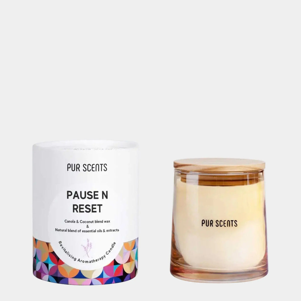 Pause N Reset Aromatherapy Scented Candle Purscents