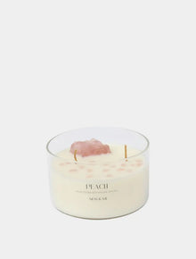  Peach Luxury 2- Wick Crystal Soy Wax Candle 280g NESS & ME