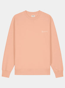  Peach Orange Mens Organic Cotton Relaxed-Fit Sweatshirt hewn.