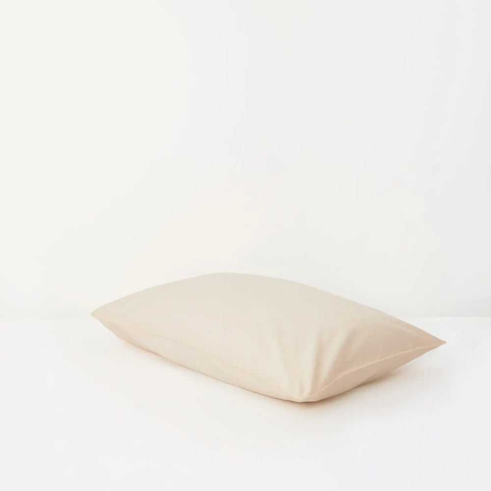 Peach Tencel Cotton Pillowcase (Pack of 2) Undercover Living