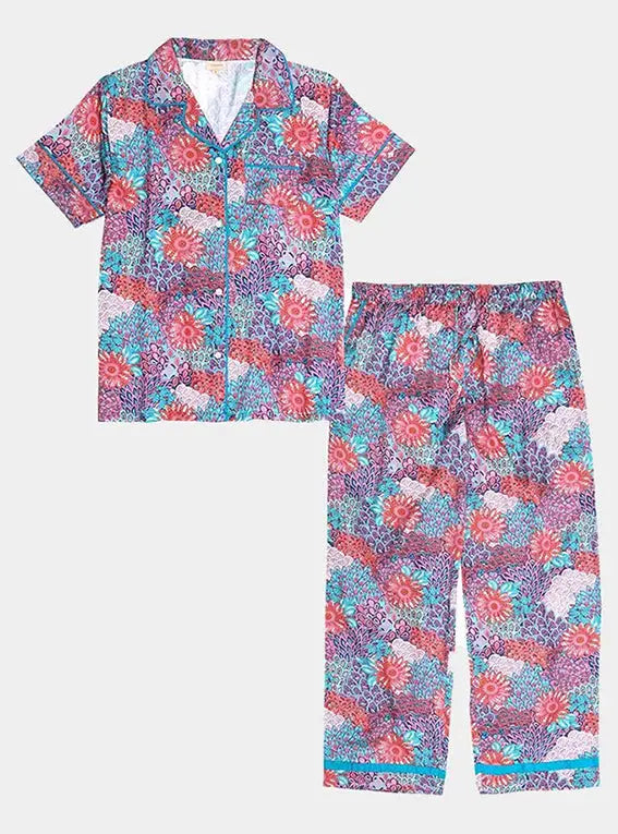 Peacock Women's Satin Pyjamas inara