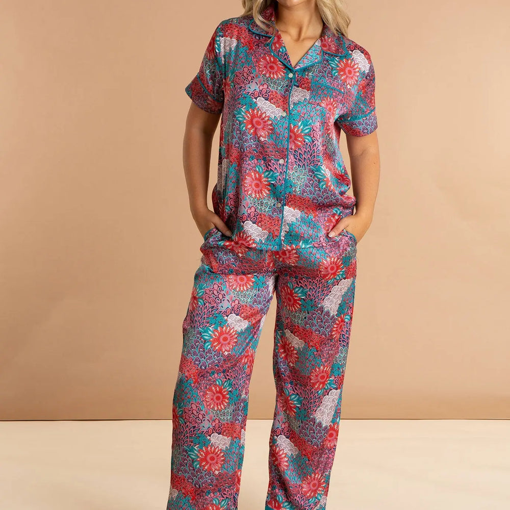 Peacock Women's Satin Pyjamas inara