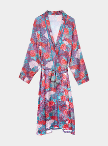  Peacock Women's Satin Robe inara