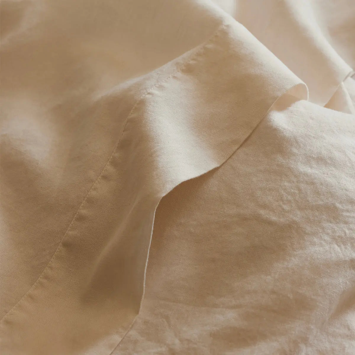 Pearl Linen Blend Flat Sheet Piglet