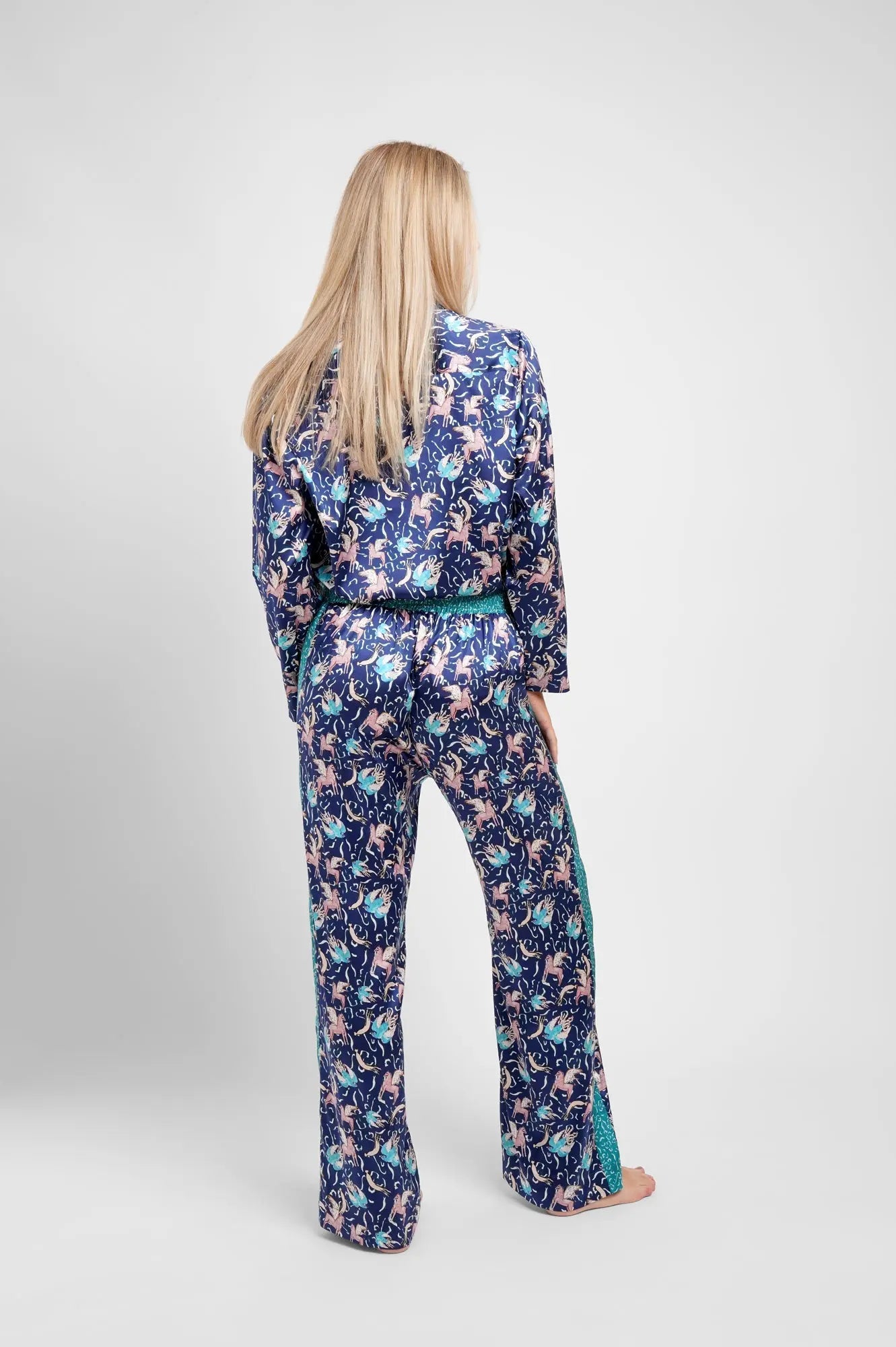 Pegasus Women's Silk Pyjama Trouser Set Jessica Russell Flint