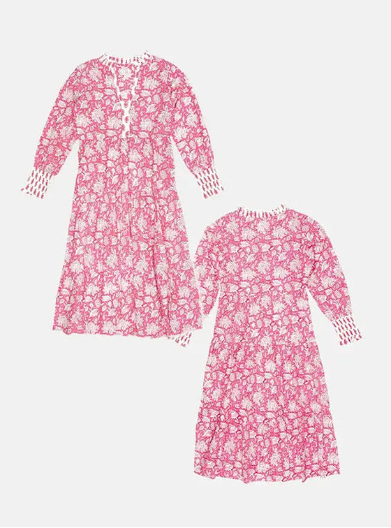 Peony Paisley Cotton Dress inara