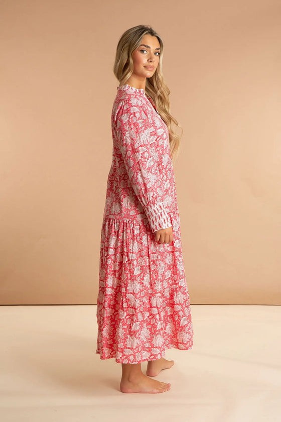 Peony Paisley Cotton Dress inara