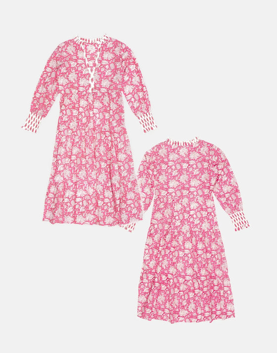 Peony Paisley Cotton Dress inara