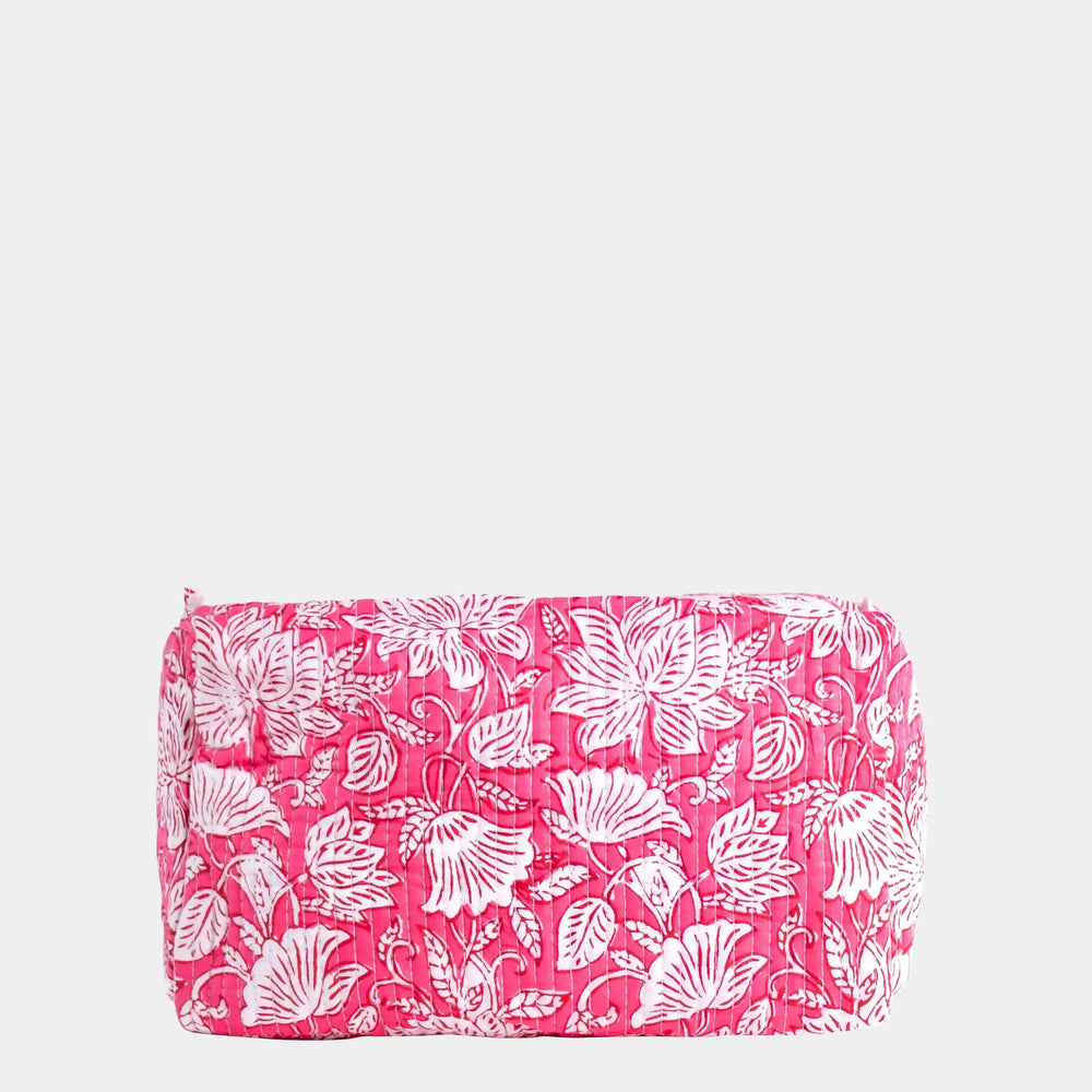 Peony Paisley Cotton Wash Bag inara