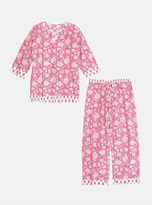  Peony Paisley Women's Floral Cotton Pyjamas inara