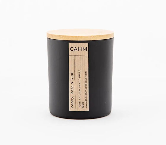 Peony, Rose & Oud Candle - Black CAHM