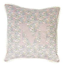  Personalised Cushion Made With Liberty Fabric MICHELLE LILAC Coco & Wolf