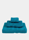 Petroleum Blue Elegance Cotton Towel Torres Novas