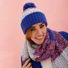 Phoebe Hat & Leia Scarf Set - Cobalt Blue Cara & The Sky