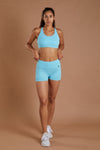 Women's Training Shorts - Sky Blue