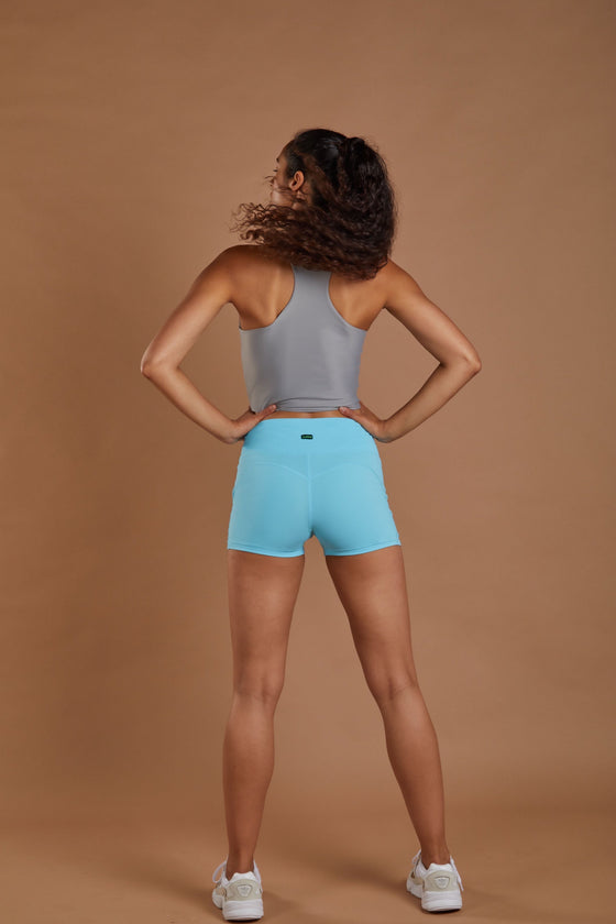 Women's Training Shorts - Sky Blue