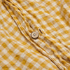 Honey Gingham Linen Duvet Cover