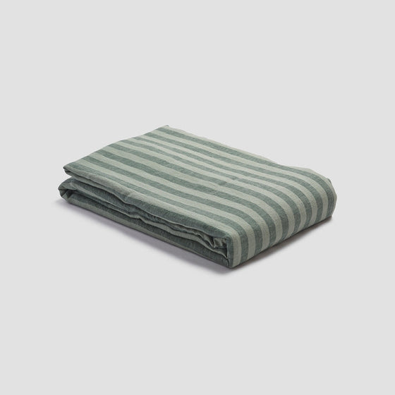 Pine Green Pembroke Stripe Duvet Cover