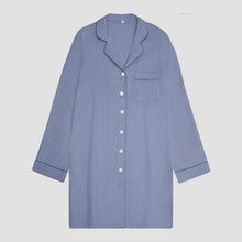  Wave Blue Linen Nightshirt Piglet