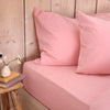 Pink Bloom Linen Blend Fitted Sheet Piglet