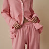 Pink Bloom Linen & Tencel Pyjama Trouser Set Piglet