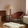 Pink Bloom Pembroke Stripe Wallpaper Piglet