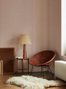  Pink Bloom Pembroke Stripe Wallpaper Piglet