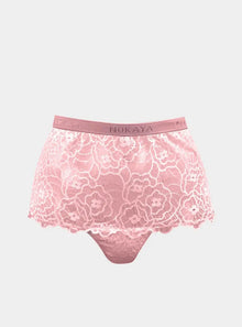  Pink Born in Ukraine High Waist Lace Briefs NOKAYA