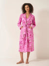 Pink Botanical Jungle Organic Cotton Robe Myza