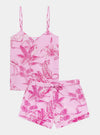 Pink Botanical Jungle Women's Cami Organic Cotton Short Set Myza