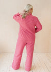 Pink Checkerboard Cotton Pyjama Trouser Set TartanBlanketCo