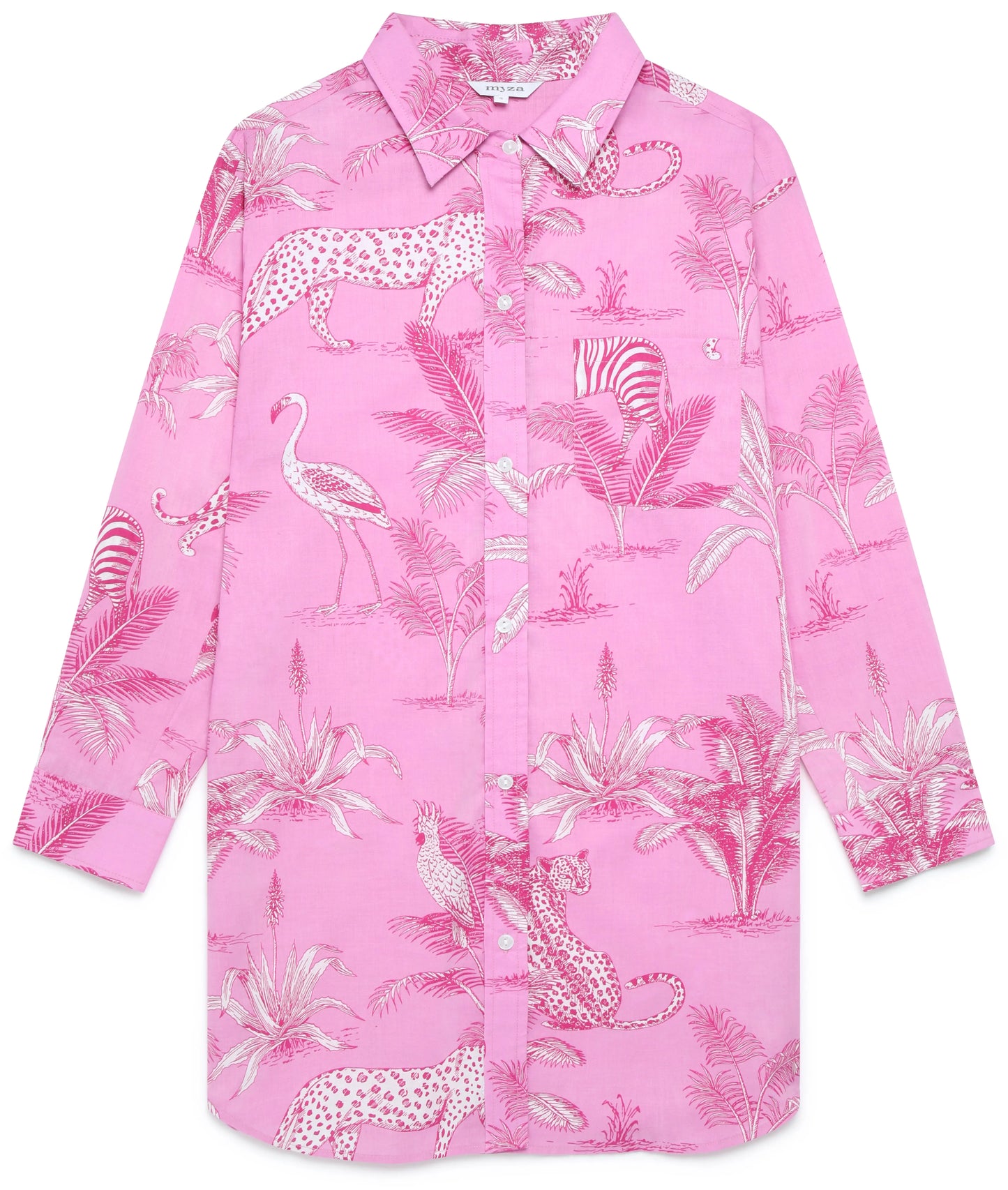 Pink Jungle Women's Organic Cotton Nightshirt Myza