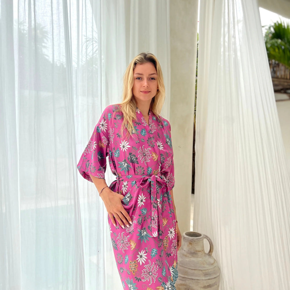 Pink Kimono Robe Wear the World