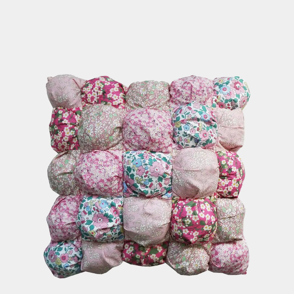 Pink Liberty Puff Patchwork Cushion Coco & Wolf