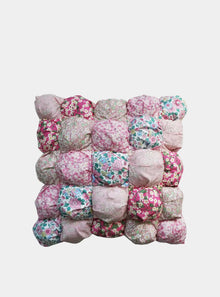  Pink Liberty Puff Patchwork Cushion Coco & Wolf